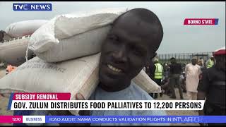 Borno State Gov., Babagana Zulum Distributes Food Palliatives to 12,200 Persons