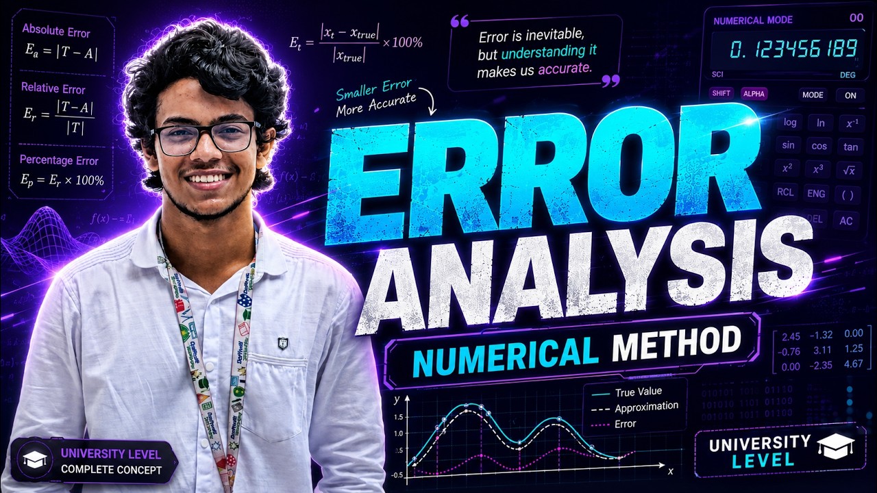 Error Analysis in Numerical Method | Absolute, Relative & Percentage ...