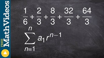 Learn how to write a geometric sequence in summation notation