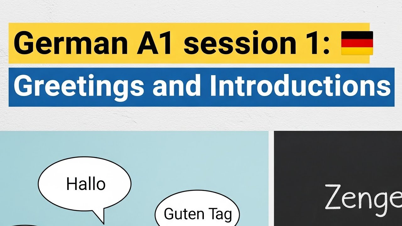 German A1 session 1: Greetings and Introductions. - YouTube