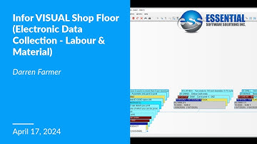 VISUAL Shop Floor Electronic Data Collection & Labour Material