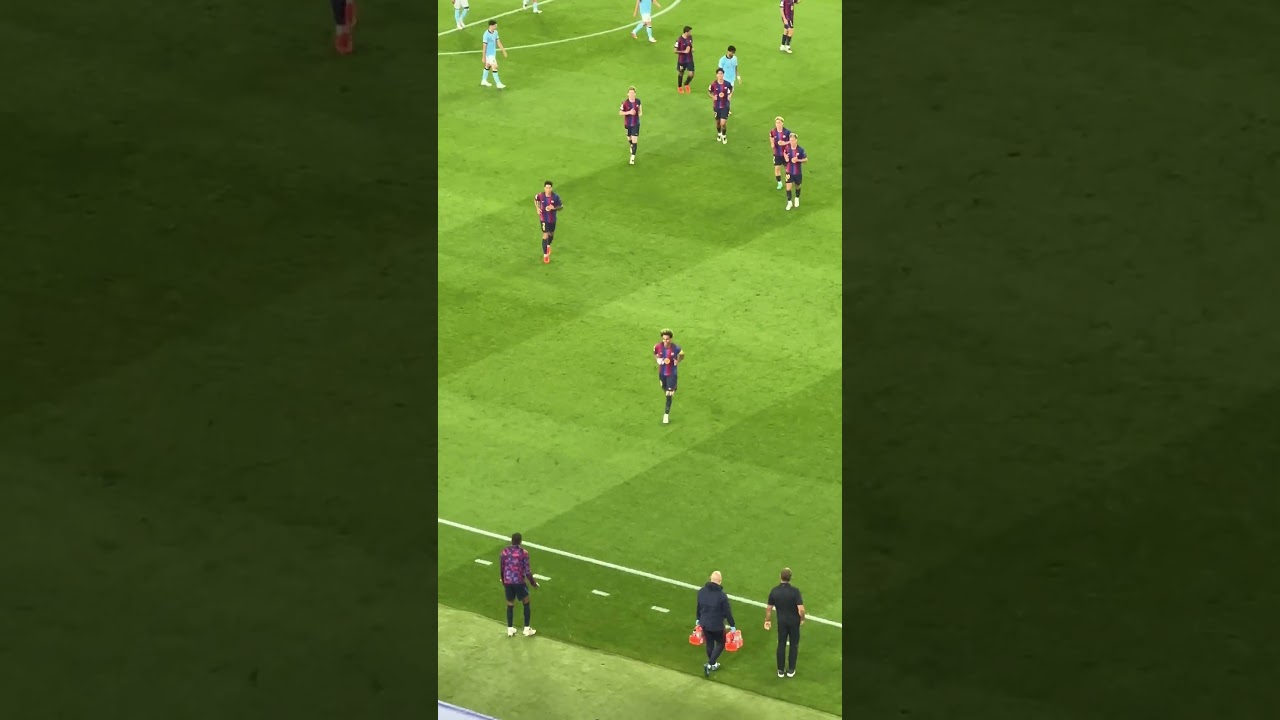 Rapha & Lamine’s celebration at the end 🥹 #fcbarcelona #shorts #lamineyamal