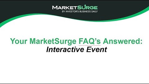 Your MarketSurge FAQ