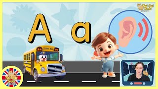 Letter A sound video, phonics song for kindergarten - learn alphabet and letter sounds,learn to read