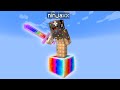 Je dois survivre sur un super bloc dans minecraft