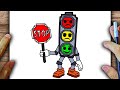 CÓMO DIBUJAR A STOPPO LUMININO - STEAL A BRAINROT - ROBLOX