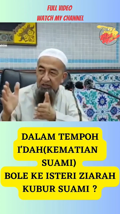 HUKUM ISTERI ZIARAH KUBUR SEMASA DALAM IDAH#ustazazharidrus#ziarah