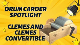Clemes and Clemes convertible drum carder.  You’ve got to see it to believe it!  Camaj Fiber Arts screenshot 1
