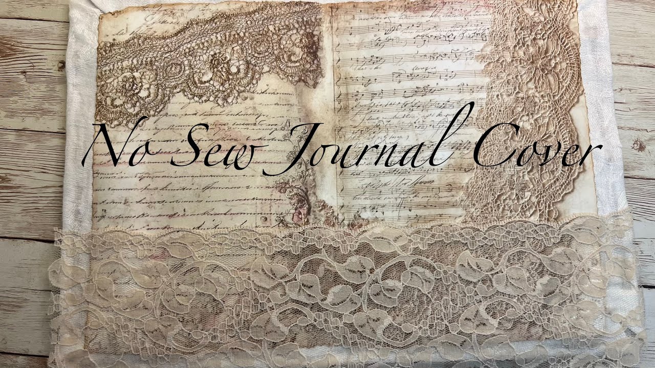 How I Construct a No Sew Journal Cover - YouTube