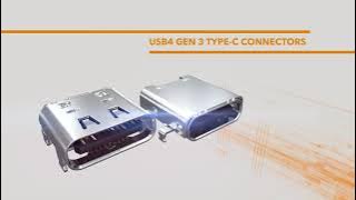 USB 4 Gen 3 Type-C Connectors