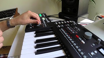 Elektron analog rytm/keys + moog sub37 + tetra demo (catchy weird electronic music)