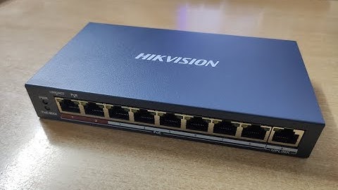 Hikvision DS-3E0109P-E(C) Switch PoE 8 cổng - Giải pháp cho camera, Access Points, điện thoại IP...