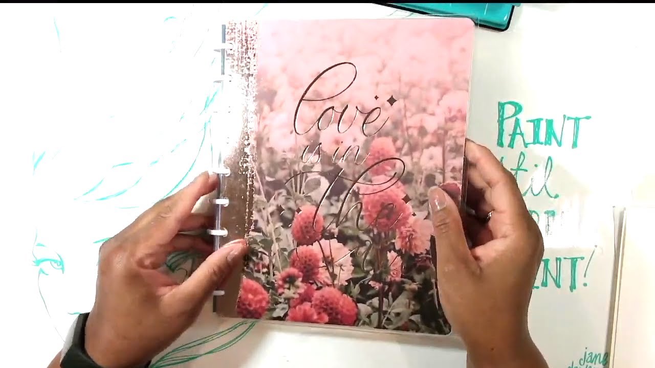 How to make a mixed media art journal from a Happy Planner Notebook! NEW July 2021