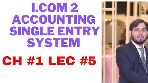 single entry system.chapter#1|problem#10 | principles of accounting by Sohail Afzal. M.arif