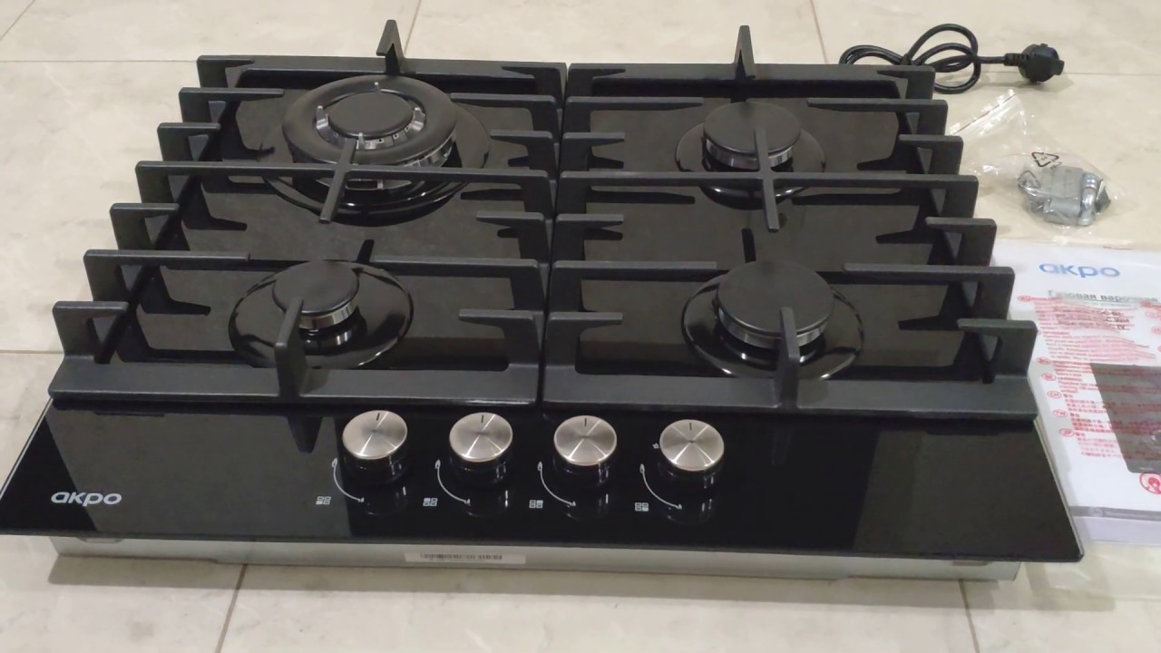 ОНЛАЙН ТРЕЙД.РУ, Газовая варочная панель AKPO PGA 604 SGC-T BL