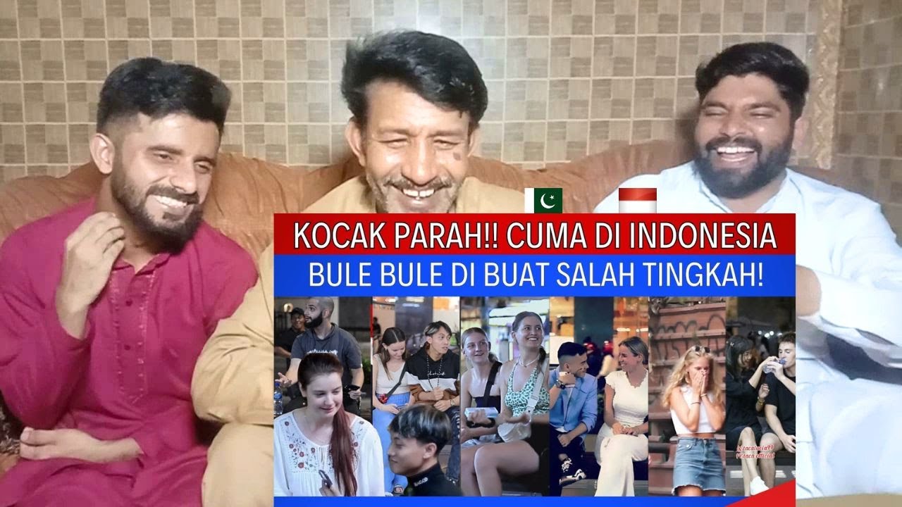 Kocak Parah!! Cuma Di Indonesia Bule Bule Di Buat Salah Tingkah! | Pakistani Reaksi | D-R-RUE