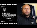 Coach Pierce and Aidan O&#39;Connell Postgame Presser | Week 17 vs. Colts | NFL