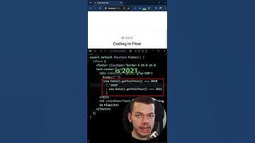 Current Year In Website Footer (10x Dev Approach) #webdevelopment #frontend #frontenddeveloper