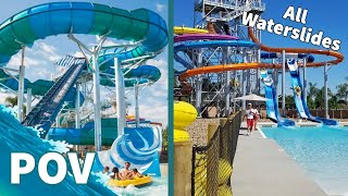 Knotts Soak City Waterpark Waterslides POV, Knotts Berry Farm, Buena Park