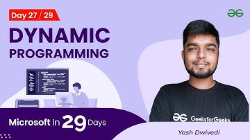 Day27 : Microsoft in 29 Days | DP | Yash Dwivedi