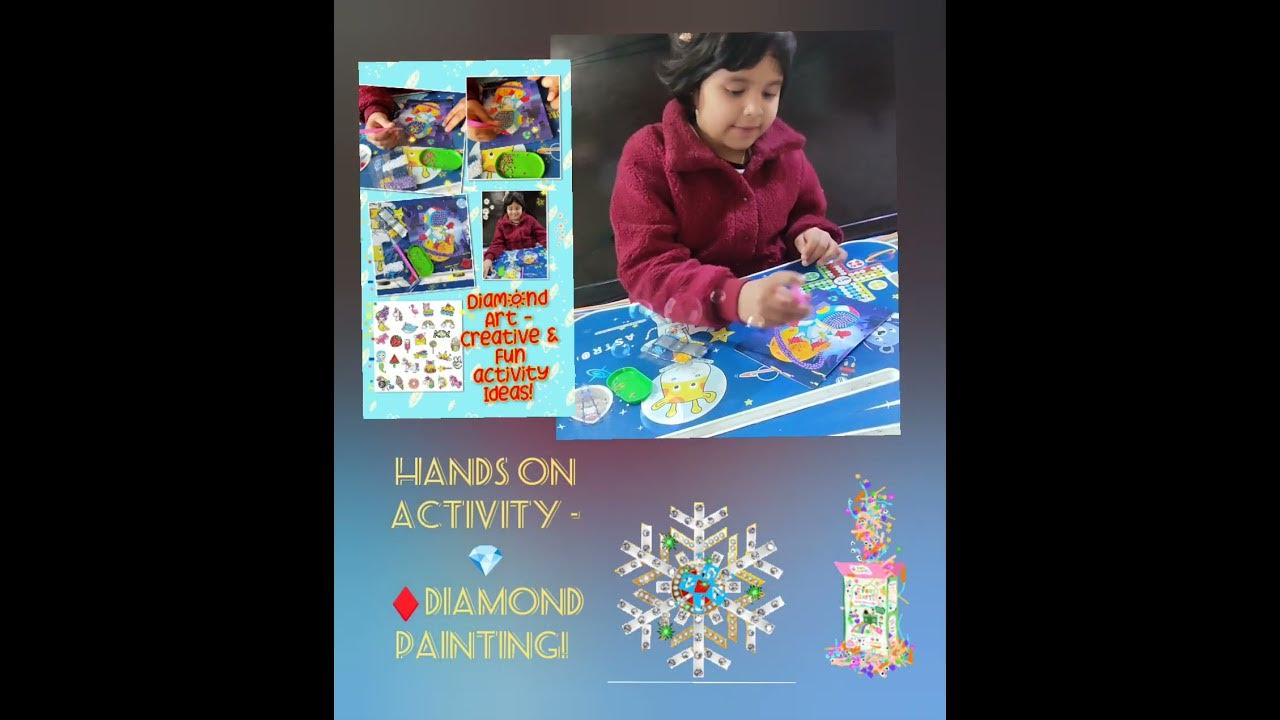 Diamond Art Handson Creative & Fun activity ideas for kids How to