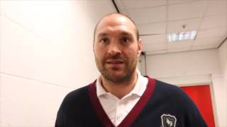 BANTER - TYSON FURY DOES HIS IMPRESSION OF ANTHONY JOSHUA - STAY HUMBLE!