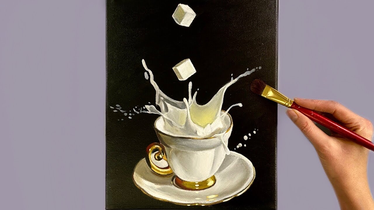 365 days challenge-day 96/Step by Step Acrylic Painting for Beginners