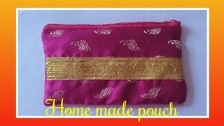 Make a simple Pouch at home /stitching/ Rachhu Creativity