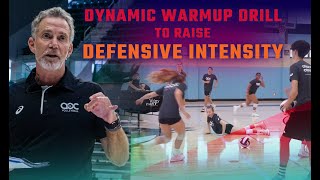 Dynamic warmup drill to raise defensive intensity