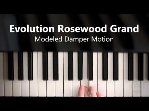 Evolution Rosewood Grand - Modeled Damper Motion