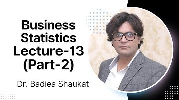 Lecture-13 (Part-2): Statistical Inference (Cont...)