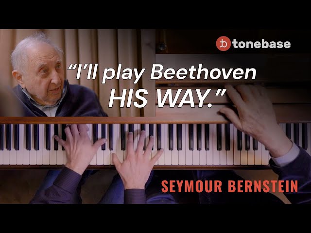 Seymour Bernstein on Beethoven: Technique u0026 Interpretation (Interview at the piano) class=