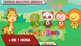 Maratona Animazoo: 1 HORA de desenhos animados educativos e musicais - COMPLETOS