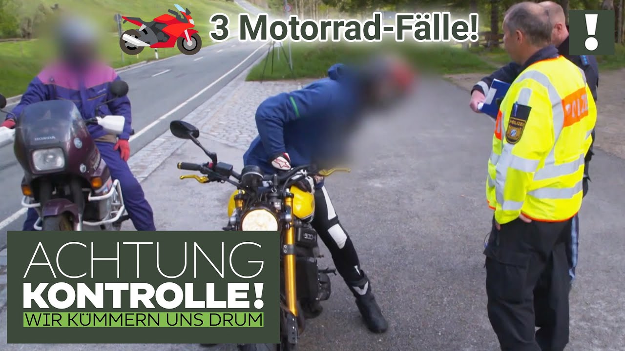 🏍️ Technische Mängel und saftige STRAFEN 🏍️ 3 Motorrad-Fälle | Kabel Eins | Achtung Kontrolle