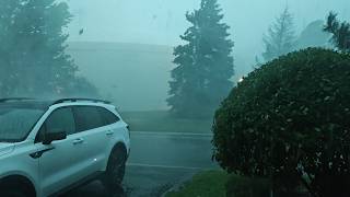 Severe weather brings hail, torrential rain in Tinley Park, Illinois