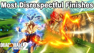 Ultra Instinct Goku Most Disrespectful Finishes In Dragon Ball Xenoverse 2!