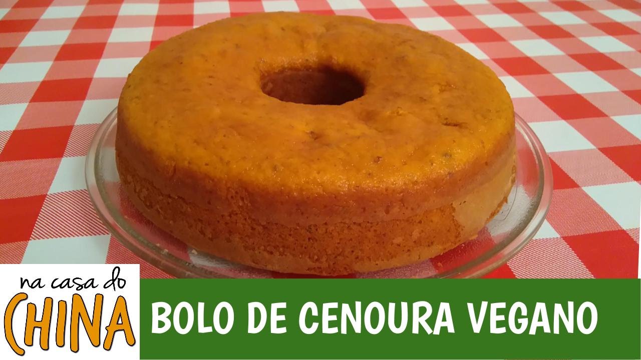 Bolo de cenoura vegan - sem ovos, leite ou manteiga