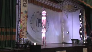 Noemi Graber & Mandana Bahrami MIXED DOUBLES PRELIM - WORLD POLE SPORTS CHAMPIONSHIPS 2014