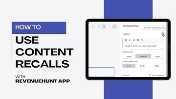 HOW TO | Use Content Recalls | RevenueHunt App