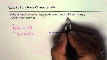 Example of a Function Both Even and Odd
