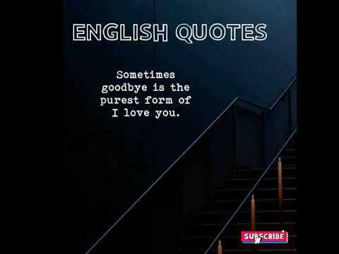 Good bye || English Quotes || #english #quotes #attitude #status