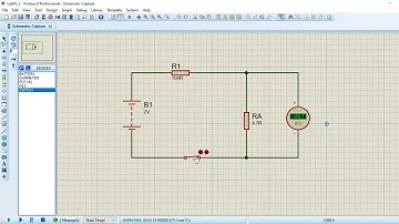 Simple circuit simulation in Proteus tutorial