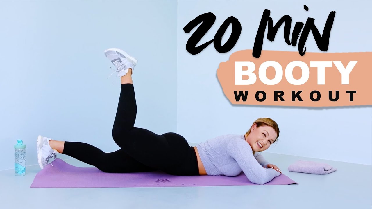 20 MIN BEINE/PO WORKOUT + Warm Up & Cool Down | No Equipment | Sophia Thiel