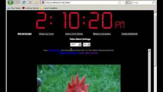 Video Alarm Clock - OnlineClock.net/video screenshot 3