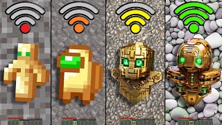 totem of undying with different Wi-Fi in Minecraft experiment