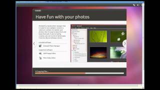 install ubuntu 11.10 in a vmware virtual machine