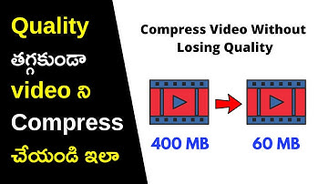 how to compress video without losing quality in telugu || compress video in mobile | suresh tech bus