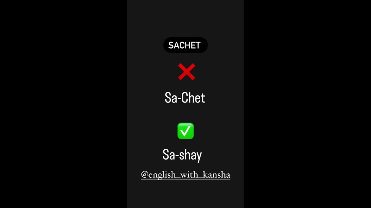 HOW TO PRONOUNCE “SACHET” shorts MISS KANSHA 2022 pronunciation 
