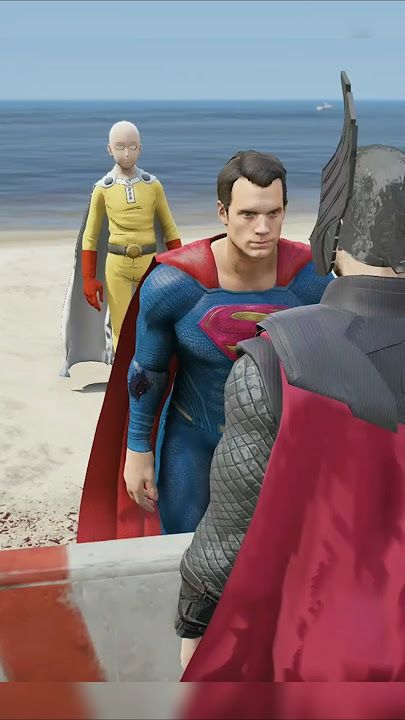 GTA V SUPERMAN VS GOKU VS HULK SLAP BATTLE 👋| #Shorts | #GTA5 | #Goku