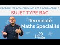 Sujet type bac  probabilits conditionnelles et loi binomiale  terminale maths spcialit